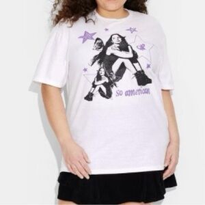 NWT Olivia Rodrigo So American Women's Graphic T-Shirt White Size 3x